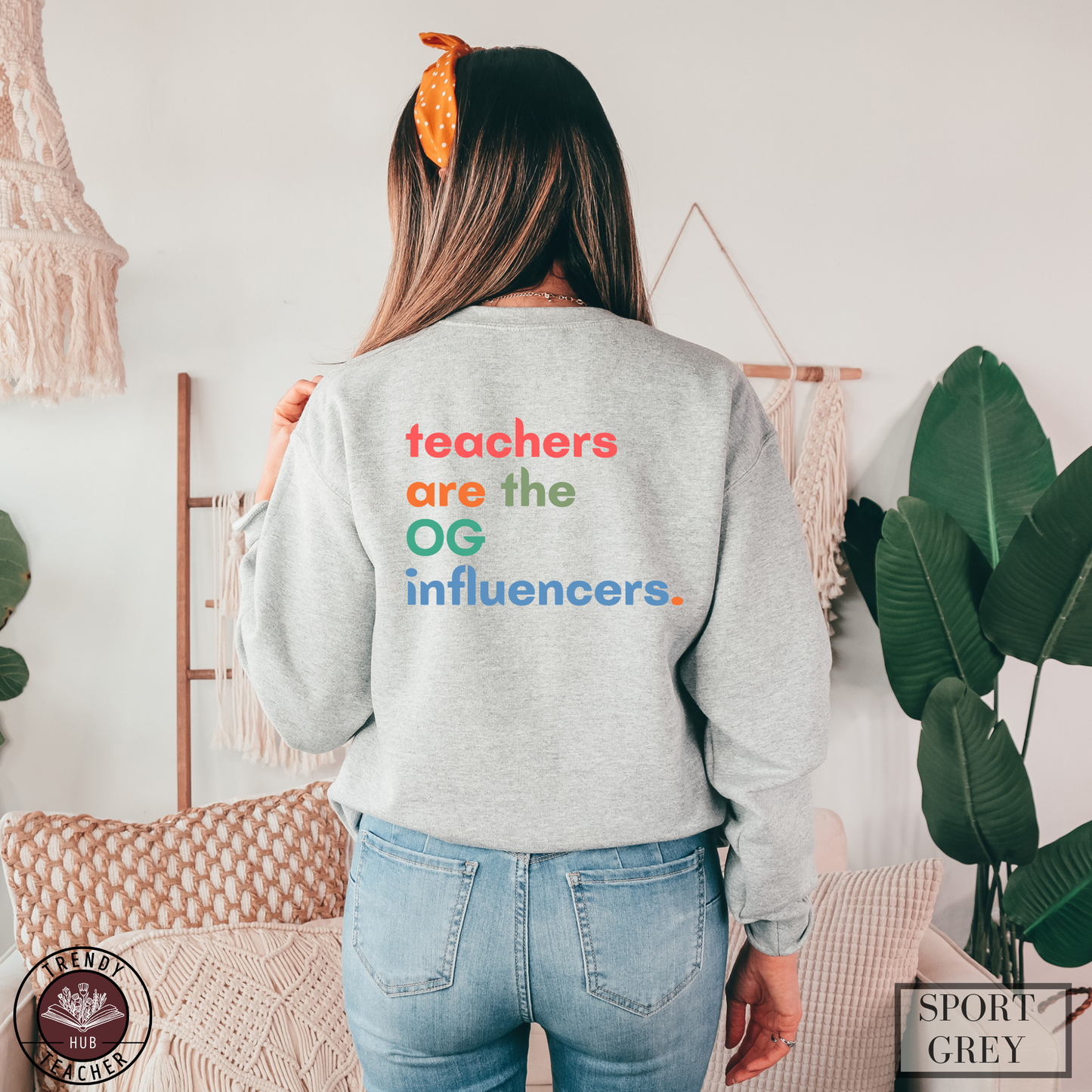 Teacher are the OG Influencers Personalized Teacher Sweatshirt with Custom Teacher Name