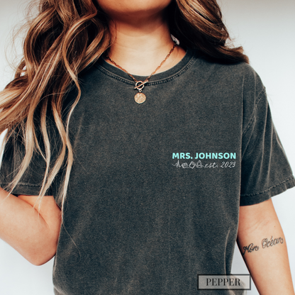 Teachers are the OG Influencers Comfort Colors® Personalized Teacher Shirt with Custom Teacher Name